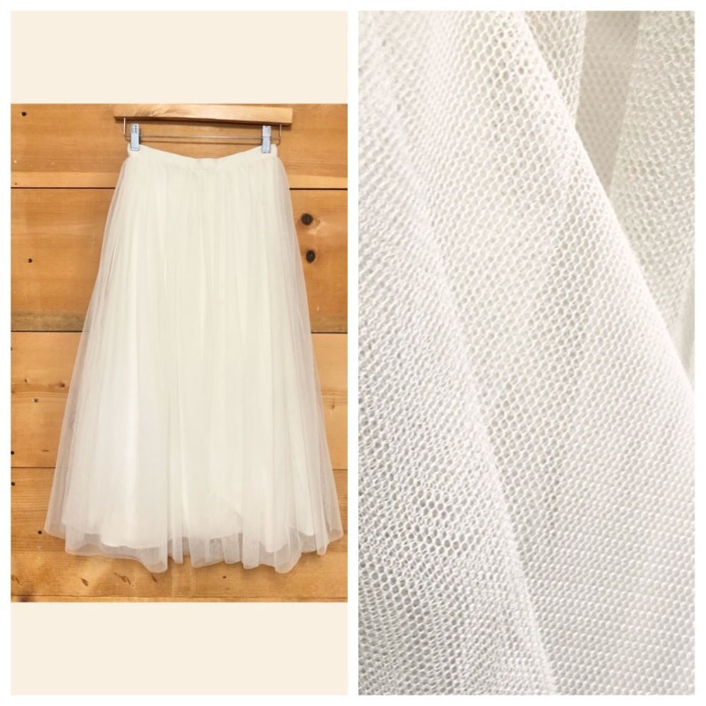 Bhldn tulle skirt semiformal ballet event harajuku monochrome